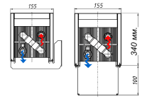 Напольные конвекторы отопления 340-440